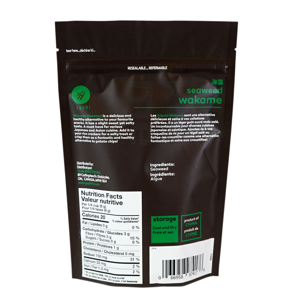 Yoshi Wakame Dried Seaweed 140g (5oz) Low in Calories, Rich in